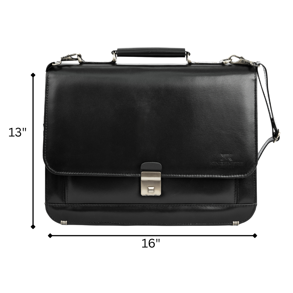 Premium Handmade Leather Laptop Bag – Executive Briefcase