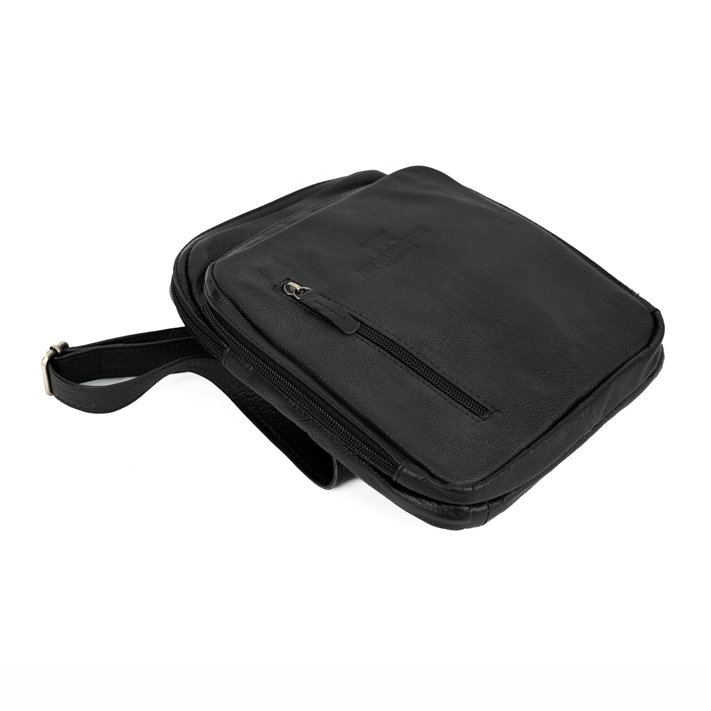 Leather Messenger Bag UK | Crossbody Work Bag - Black