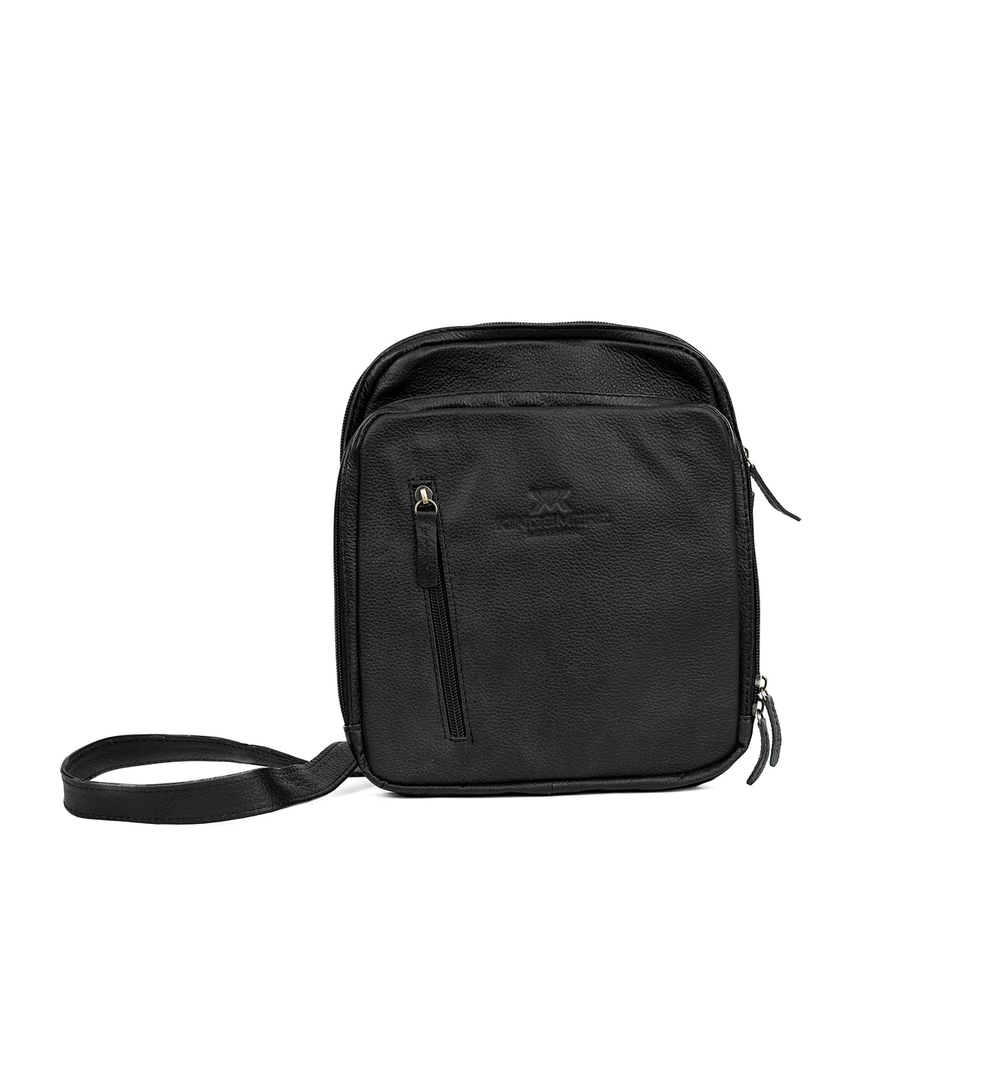 Leather Messenger Bag UK | Crossbody Work Bag - Black