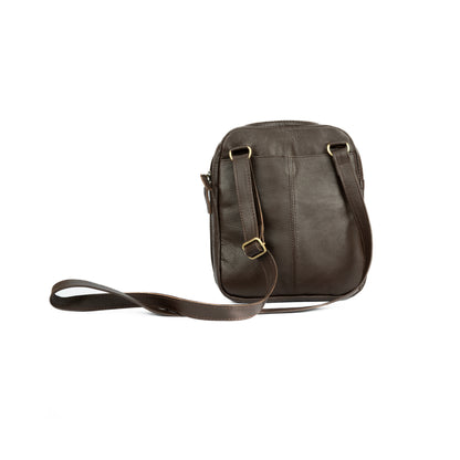 Leather Messenger Laptop Bag UK | Crossbody Work Bag - Brown