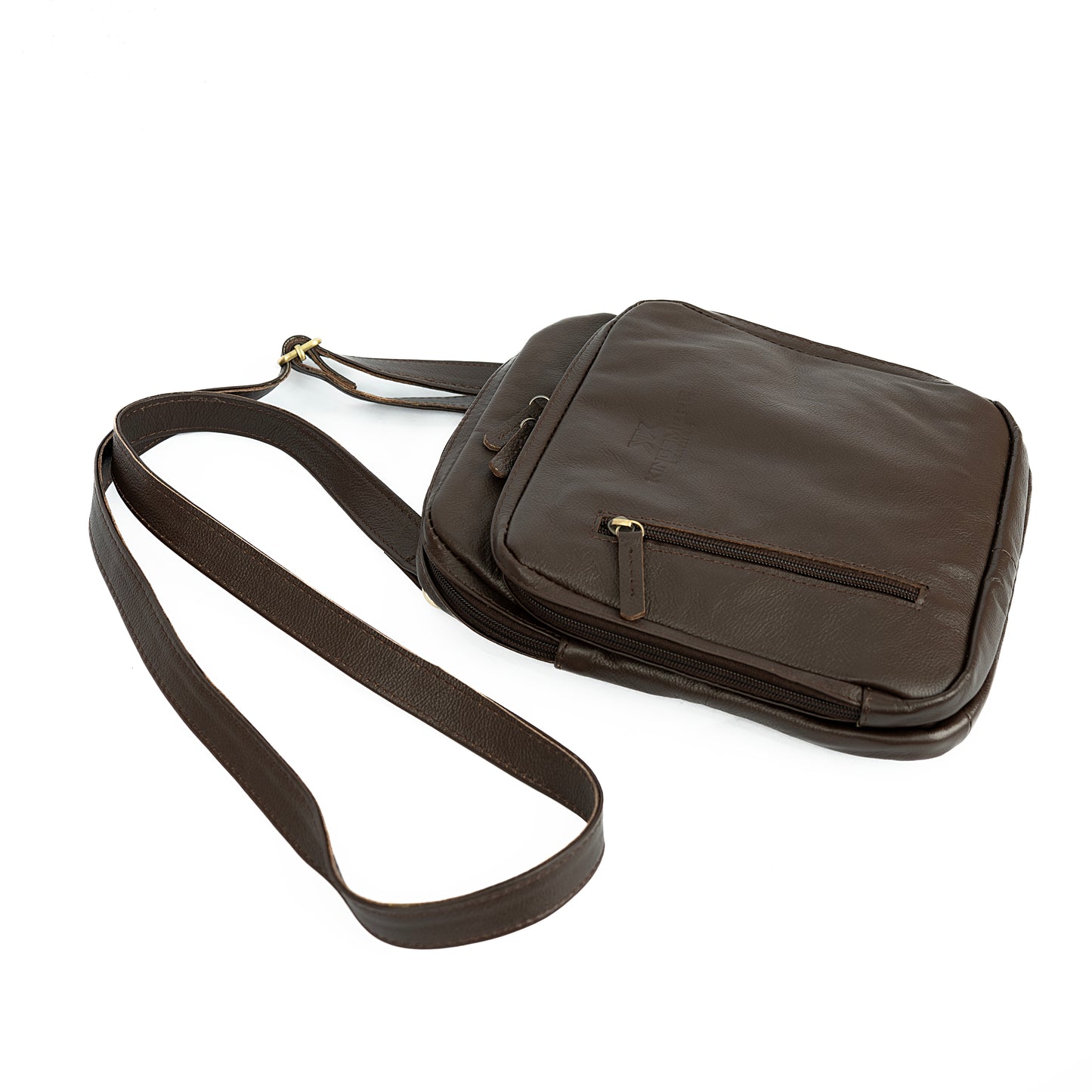 Leather Messenger Laptop Bag UK | Crossbody Work Bag - Brown