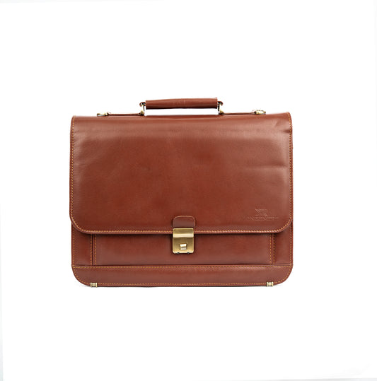 Handmade Leather Laptop Briefcase Bag – Classic Business Edition