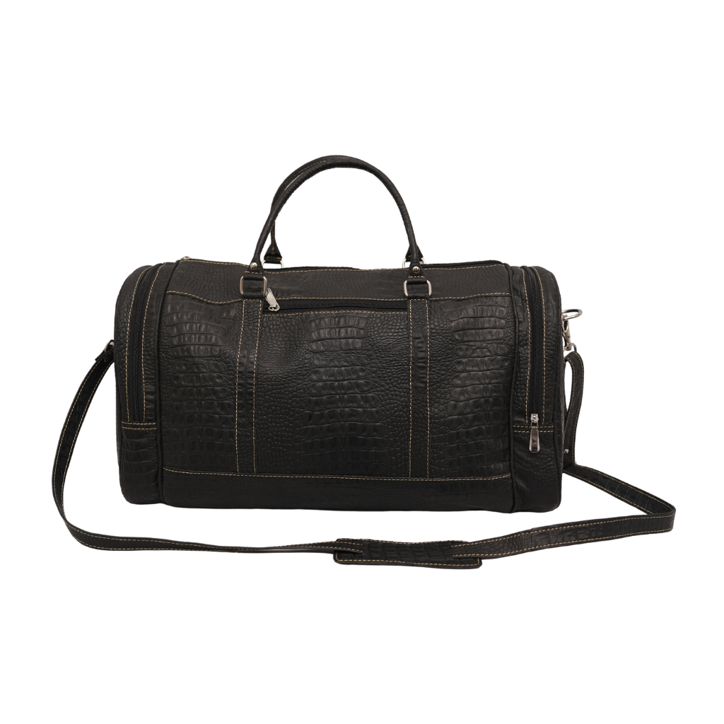 Leather Duffle Bag UK | Handmade Travel & Weekend Bag – Black