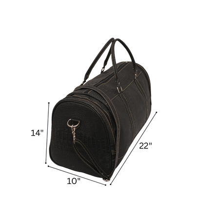 Leather Duffle Bag UK | Handmade Travel & Weekend Bag – Black