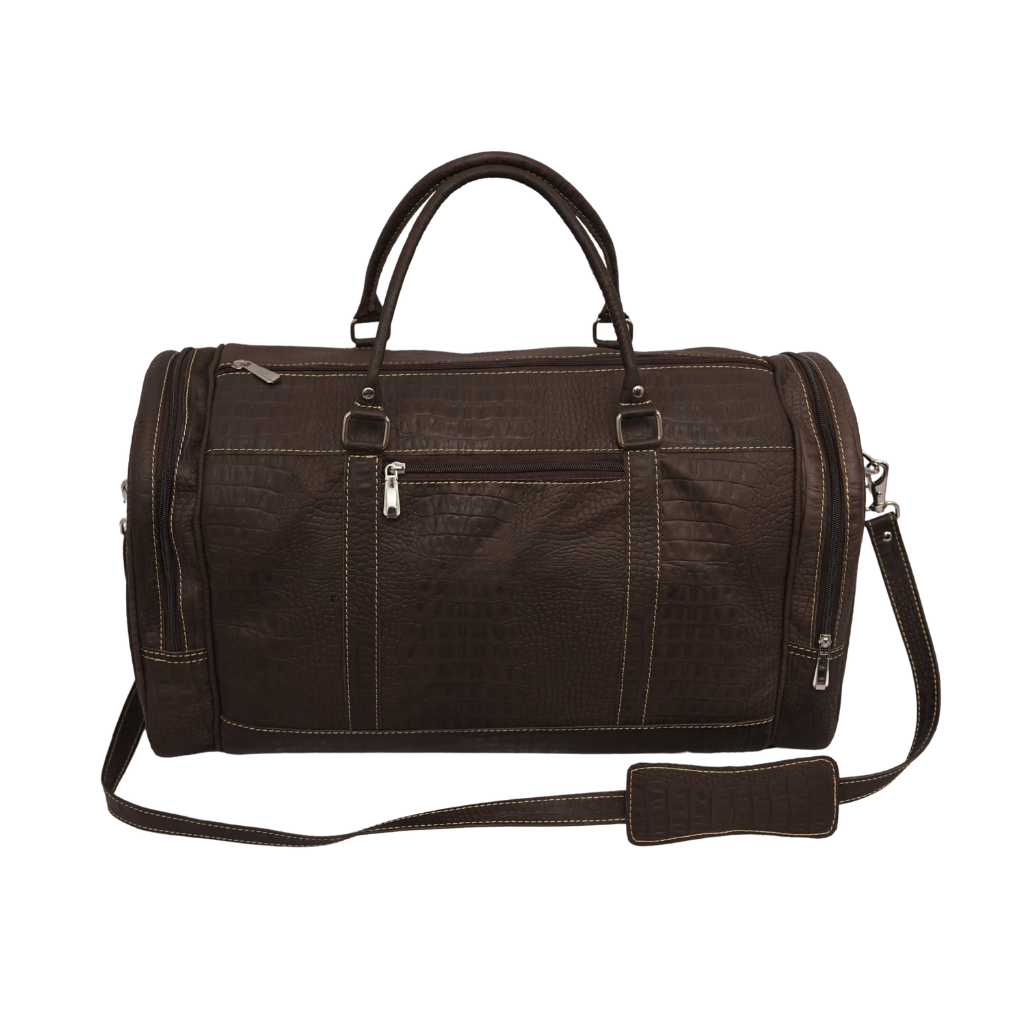 Leather Duffle Bag UK | Handmade Travel & Weekend Bag – Dark Brown