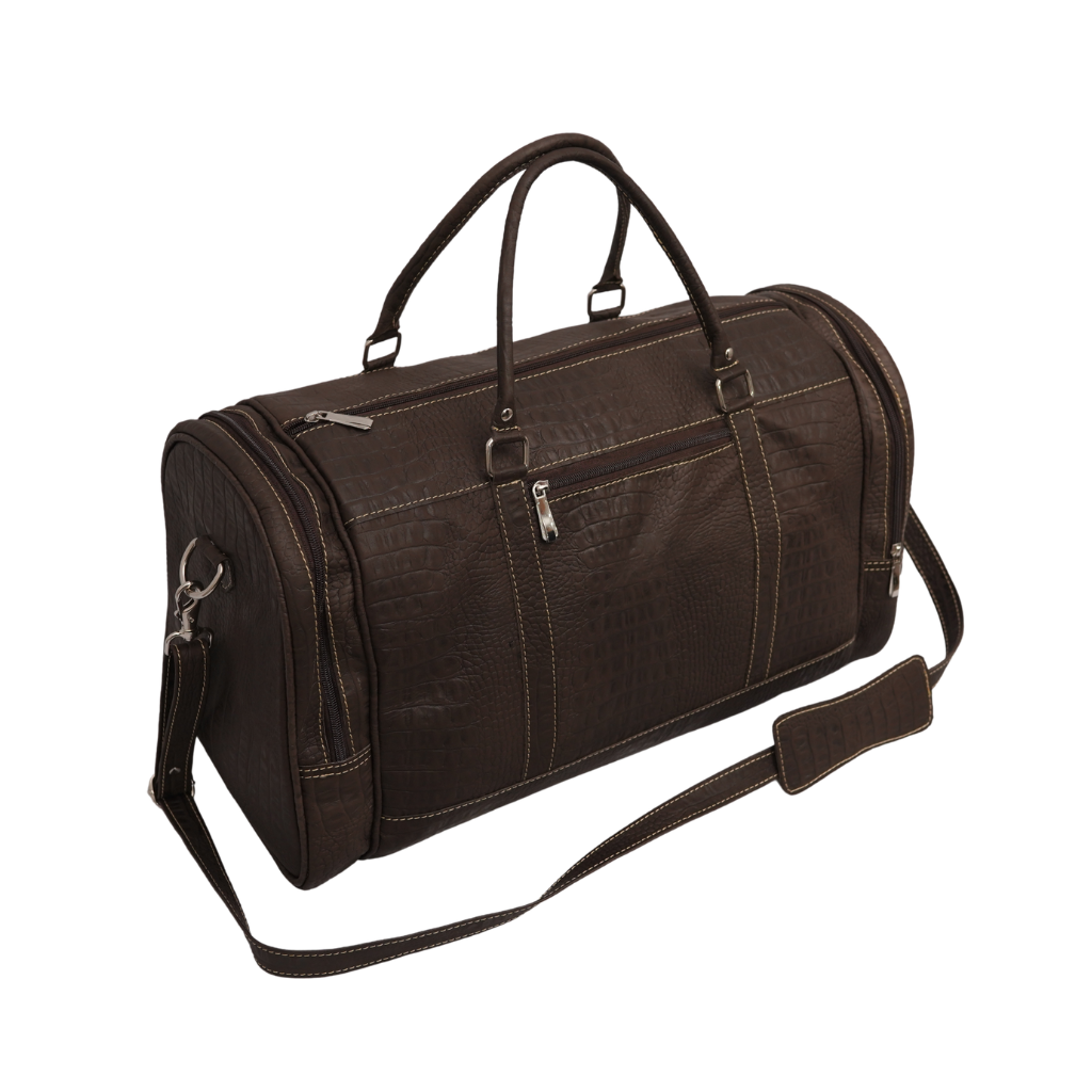 Leather Duffle Bag UK | Handmade Travel & Weekend Bag – Dark Brown