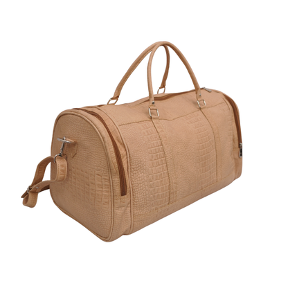 Leather Duffle Bag UK | Handmade Travel & Weekend Bag - Camel Brown