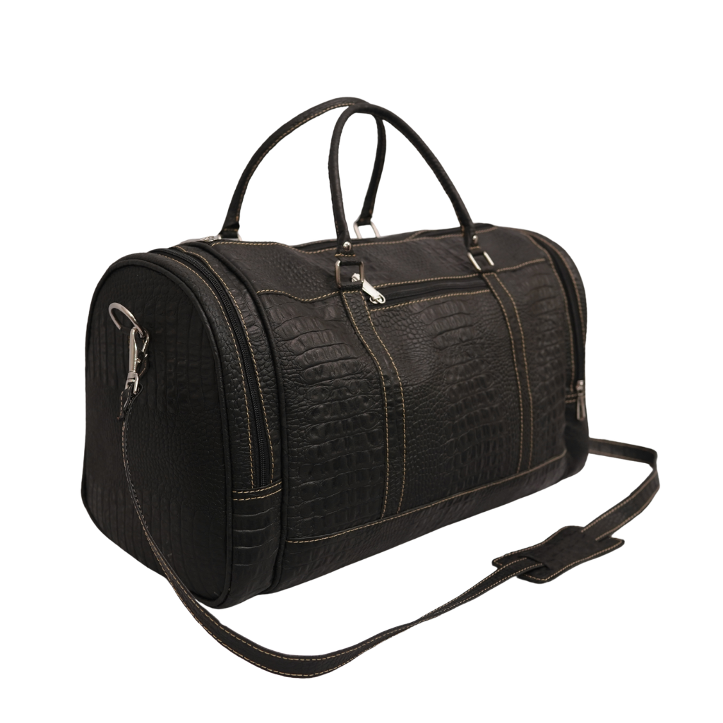 Leather Duffle Bag UK | Handmade Travel & Weekend Bag – Black