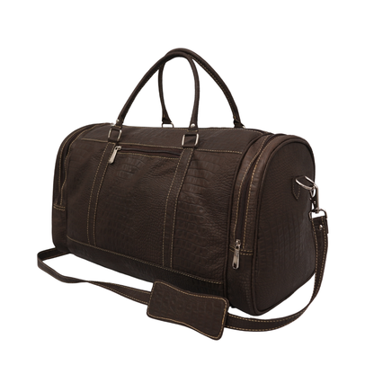 Leather Duffle Bag UK | Handmade Travel & Weekend Bag – Dark Brown