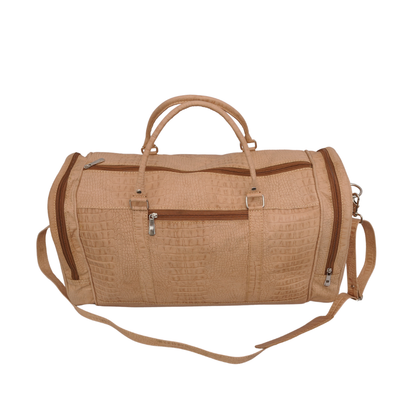Leather Duffle Bag UK | Handmade Travel & Weekend Bag - Camel Brown