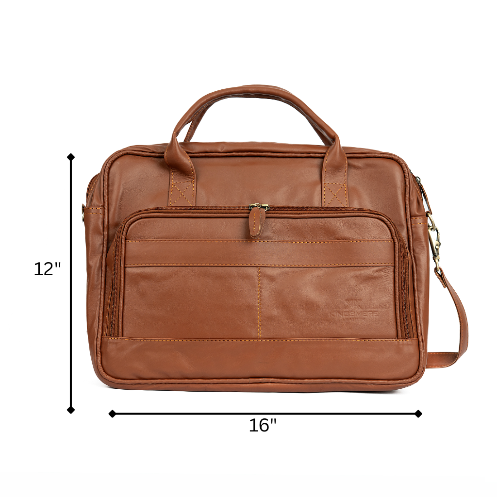 Professional Handmade Leather Laptop Carry Bag